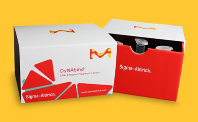 Packaging for a DNA-encoded fragment library used in compound screening and lead discovery workflows.