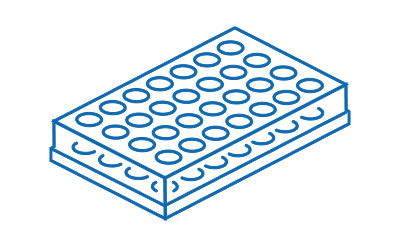 A microplate screening icon, representing compound screening, DNA-encoded libraries, metabolite libraries, and small-molecule discovery solutions.