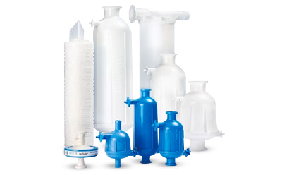 Sterile filtration filters Picture of sterile filtration filters featuring capsules and cartridges formats