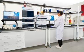 Process Analytical Technology Tools 科学家在实验室中使用过程分析技术工具。