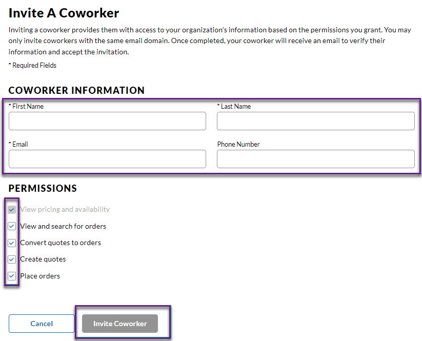 Invite a Coworker Step 2 新的 "列表批量上传 "功能可让您快速轻松地上传项目,而无需手动输入。