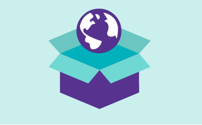 SECURE Pillar icon: Globe emerging from open box, representing zero deforestation fiber and wood-based packaging. SECURE Pillar icon: Globe emerging from open box, representing zero deforestation fiber and wood-based packaging.