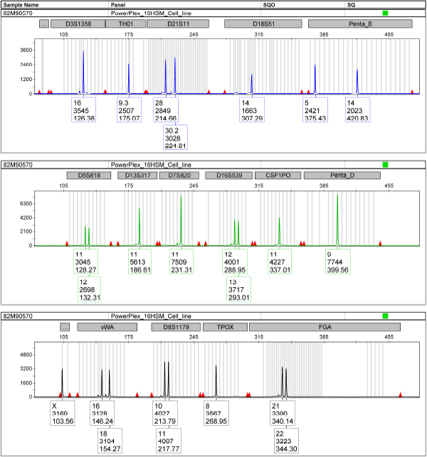 Cell line authentication Cell line authentication