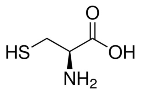 L-cysteine chemical structure L-半胱氨酸化学结构