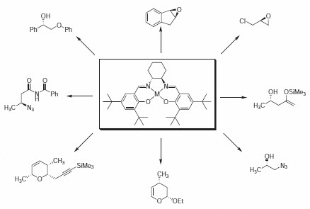 Salen ligands schematic Schematic examples of the versatility of the salen complexes.