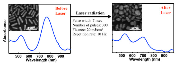 Gold nanorods and optical properties