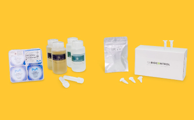 VIRAPREP<sup>®</sup> Kit Components for intro VIRAPREP® kit including binding and elution buffers, membranes, and sterile tubes for concentrating coliphages.