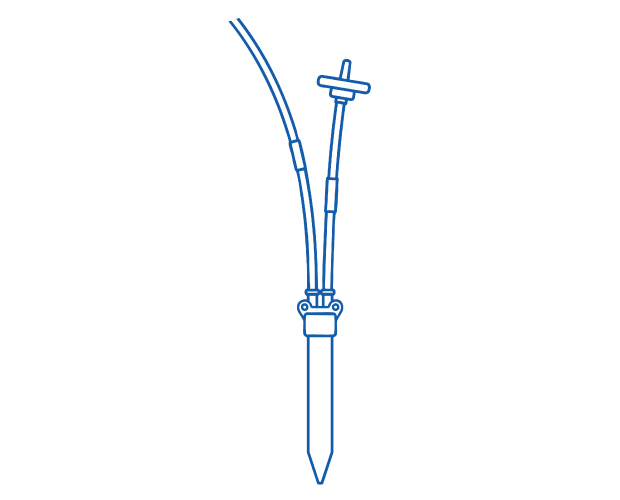 NovaSeptum® Conical Tube Exemplary conical tube with tubing and no connectors for NovaSeptum® GO or SURe sampling systems
