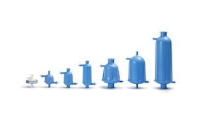 Photo of various sizes of filtration products