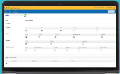 21 CFR part 11 compliant user management system