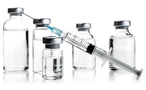 Vials with syringe