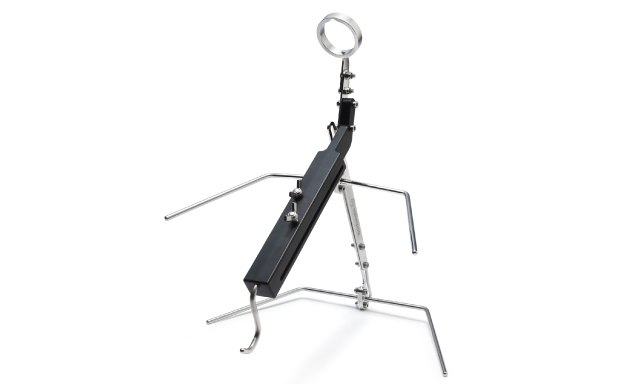 Bag Rack A metal and plastic bag rack with multiple metal hangers, intended to hold NovaSeptum® GO sampling units when loading or unloading.