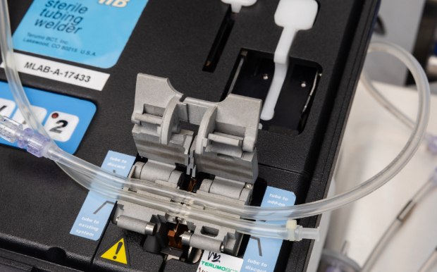 Image showing the C-Flex® tubing option that can be heat welded for a sterile connection and disconnection of NovaSeptum® SURe sampling assemblies to single-use bioprocesses.