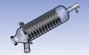 Aldrich® evaporator condenser "A" on a blue background