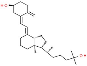 25-hydroxyvitamin D3 schematic