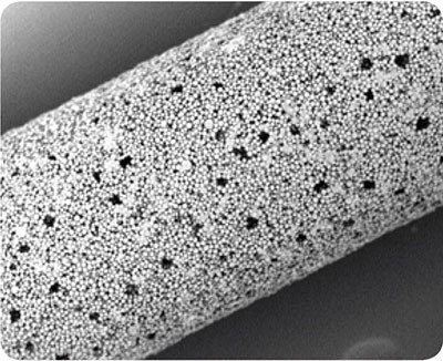 Closeup of SPME fiber with Carboxen® 1006.