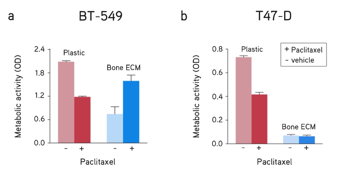 Breast cancer metastasis assay. 