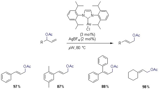 Rearrangement of Allylic Acetates