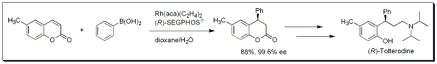 Rhodium-Catalyzed 1,4-Addition of Arylboronic Acids to Coumarins Image