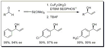 Copper Catalyzed Asymmetric Alkenylation and Phenylation Image