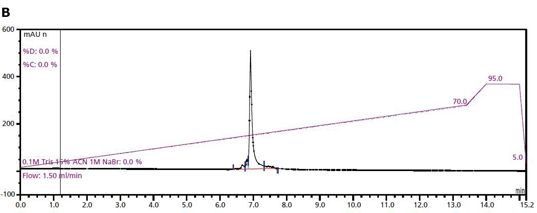 An example anion-exchange chromatogram