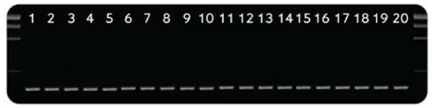 Blot showing consistent levels of plasmid cDNA amplification over 20 trials.