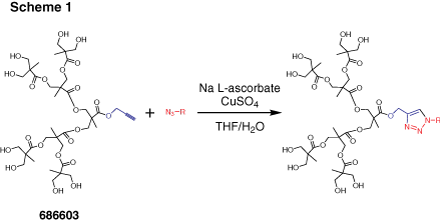 Catalytic cycloaddition to azides reaction diagram