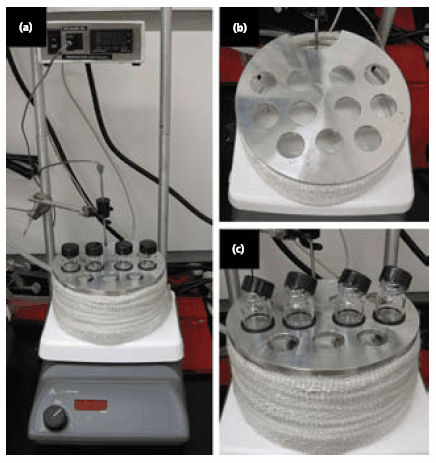 Experimental setup used to prepare Ag nanowires