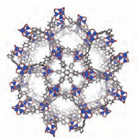 MOF-177的晶体结构图