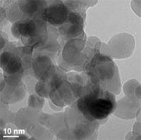 TEM image of ZrO<sub>2</sub>, ZrO<sub>2</sub> was prepared using the HT synthesis method coupled with optimized calcination