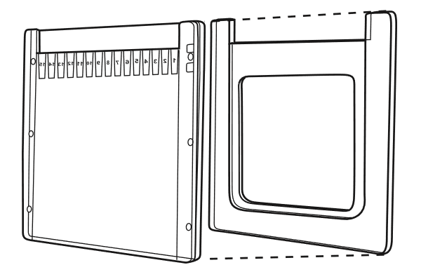 Use of an mPAGE™ Adapter Plate with an mPAGE™ gel for protein electrophoresis.