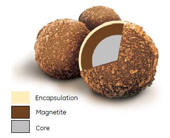 Sera-Mag 磁性颗粒具有单层磁铁矿