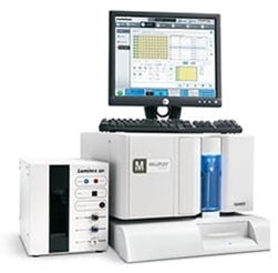 Image of the Luminex<sup>®</sup> 200™ system for rapid, accurate biomarker quantification.