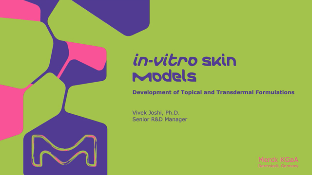 Webinar: <i>In Vitro</i> Skin Models