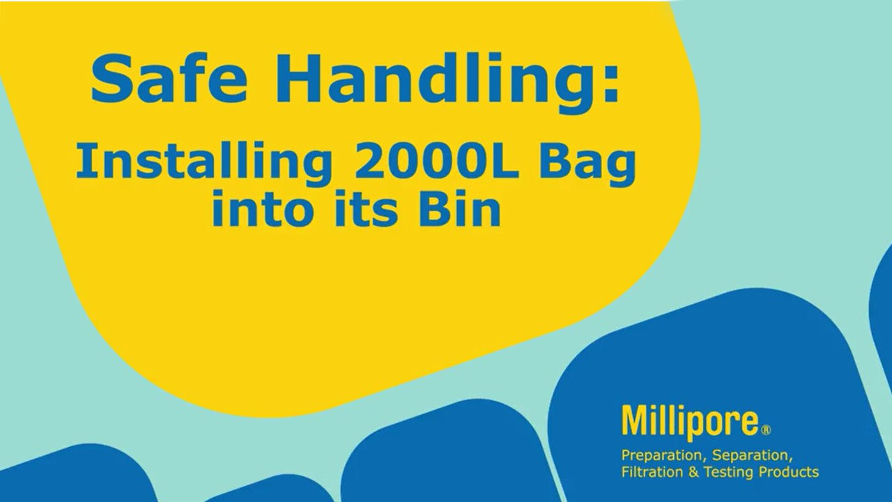 Safe Handling: Installing a 2,000 L Bag into its Bin 