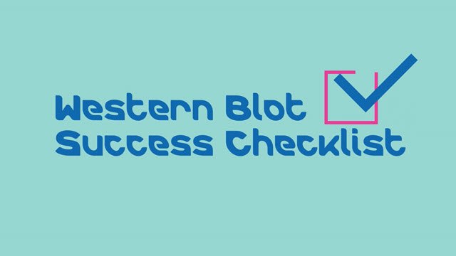 Western blot success checklist