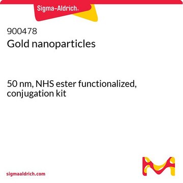 Gold nanoparticles 50&#160;nm, NHS ester functionalized, conjugation kit