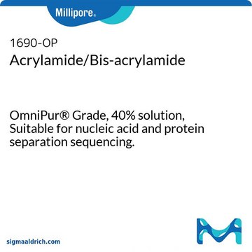 Acrylamide/Bis-acrylamide OmniPur&#174; Grade, 40% solution, Suitable for nucleic acid and protein separation sequencing.