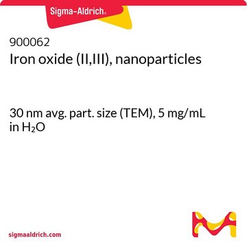 Iron oxide (II,III), nanoparticles 30&#160;nm avg. part. size (TEM), 5&#160;mg/mL in H2O