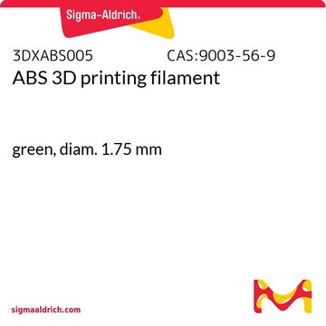 ABS 3D printing filament green, diam. 1.75&#160;mm