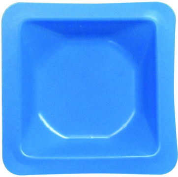 Weigh Boat Small, square blue polystyrene, pk of 500&#160;ea