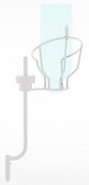 Steritest® Symbio bottle holder (basket and support rod) for use with Steritest® Symbio pump, this accessory streamlines the workflow and increases safety during sterility testing