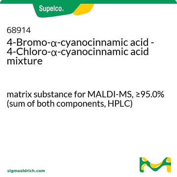 4-Bromo-&#945;-cyanocinnamic acid - 4-Chloro-&#945;-cyanocinnamic acid mixture matrix substance for MALDI-MS, &#8805;95.0% (sum of both components, HPLC)