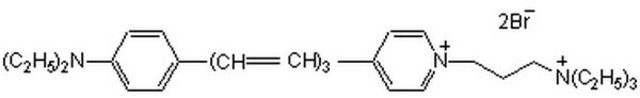 SynaptoRed&#8482; Reagent A lipophilic, water-soluble styrylpyridinium red fluoroprobe that is useful for staining active recycling synaptic vesicles.