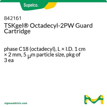 TSK-GEL&#174; 反相 HPLC 凝胶保护柱柱芯 phase C18 (octadecyl), L × I.D. 1&#160;cm × 2&#160;mm, 5&#160;&#956;m particle size, pkg of 3&#160;ea