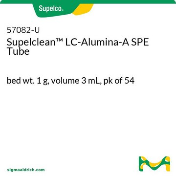 Supelclean &#8482; LC-aluma-A SPE 管 bed wt. 1&#160;g, volume 3&#160;mL, pk of 54