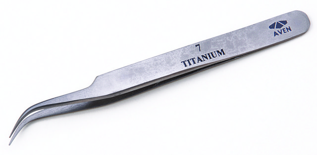 Titanium tweezers Style 7