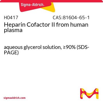 Heparin Cofactor II from human plasma aqueous glycerol solution, &#8805;90% (SDS-PAGE)