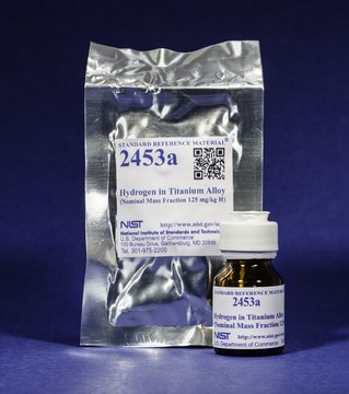 Hydrogen in titanium alloy NIST&#174; SRM&#174; 2453a, nominal mass fraction 125 mg/kg H