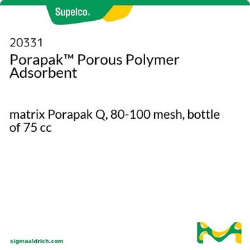 Porapak&#8482; Porous Polymer Adsorbent matrix Porapak Q, 80-100&#160;mesh, bottle of 75&#160;cc